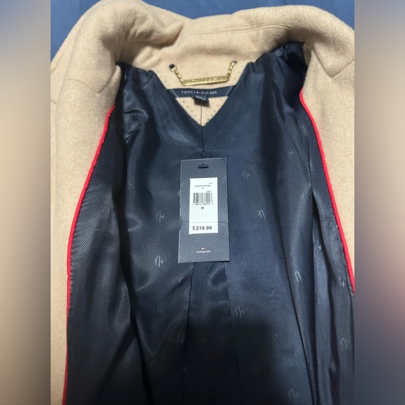 NWT Tommy Hilfiger Beige Wool Trench Coat 🧥 - Picture 4 of 5